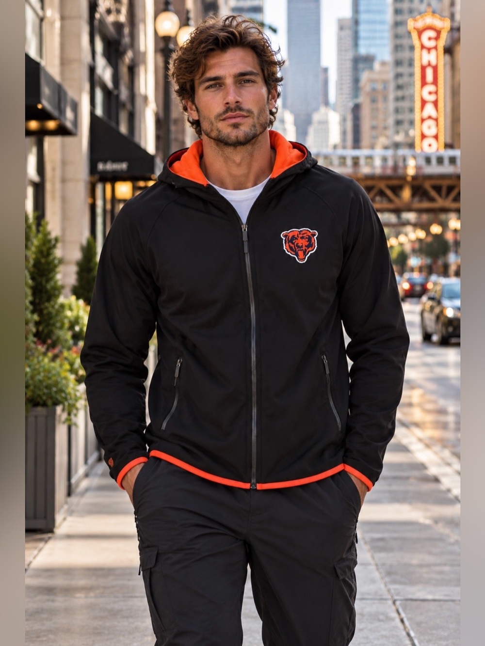 NWOT Mitchell & Ness Chicago Bears Throwback Performance Jacket